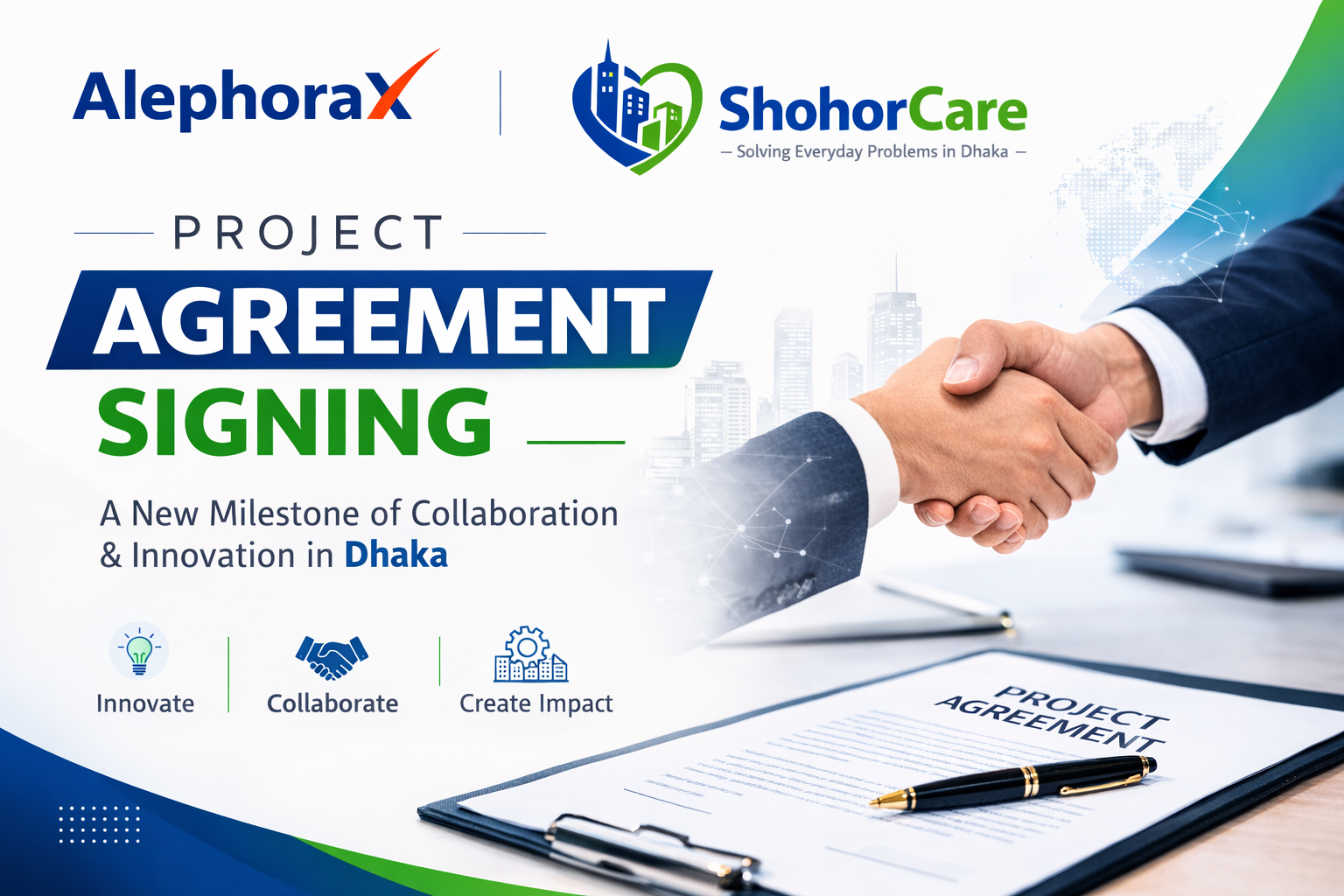AlephoraX and ShohorCare Sign Strategic Project Agreement to Drive Smart Urban Solutions in Dhaka